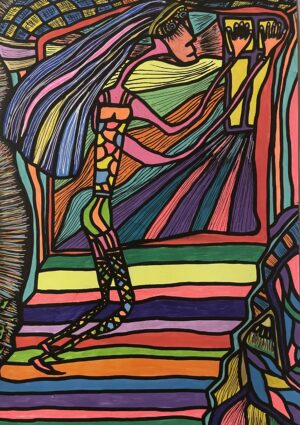 MARY MAGDALENE MOTHER OF ALL (Dessin format A4, feutres Posca sur papier 290 gr)