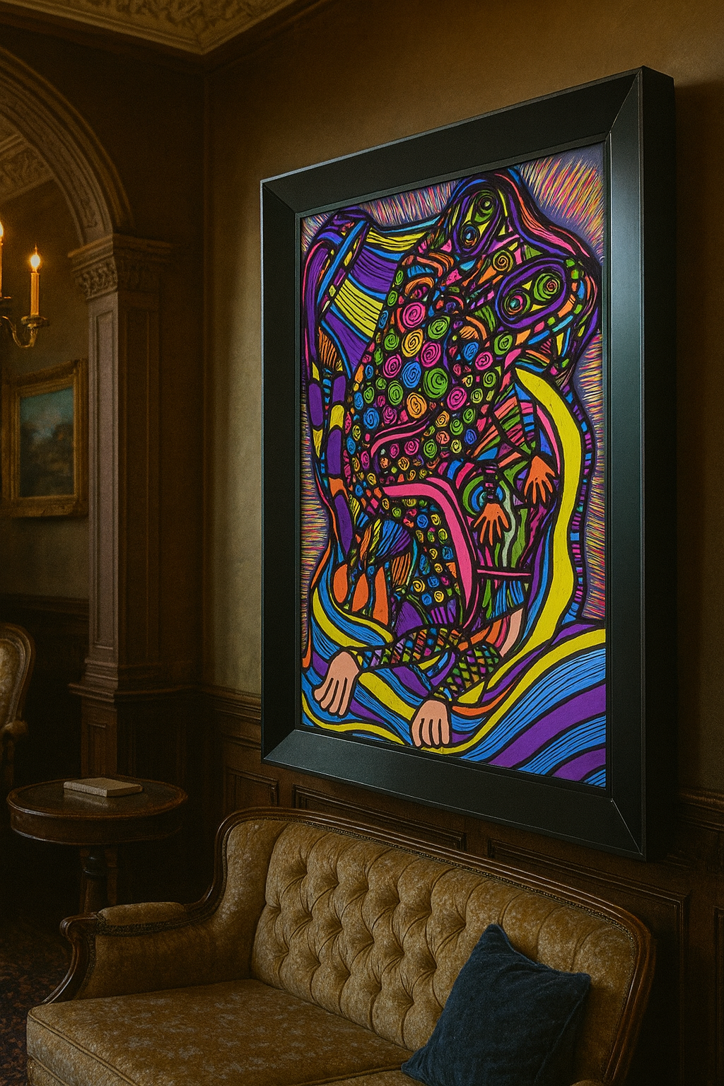 JOSEPH CAREY MERRICK (Dessin format A4, feutres Posca Acrylique sur papier 290 gr, fixatif anti-uv) – Image 2