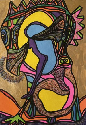 NORWITCH (Dessin format A4, feutres Posca Acrylique sur papier 290 gr, fixatif anti-uv)